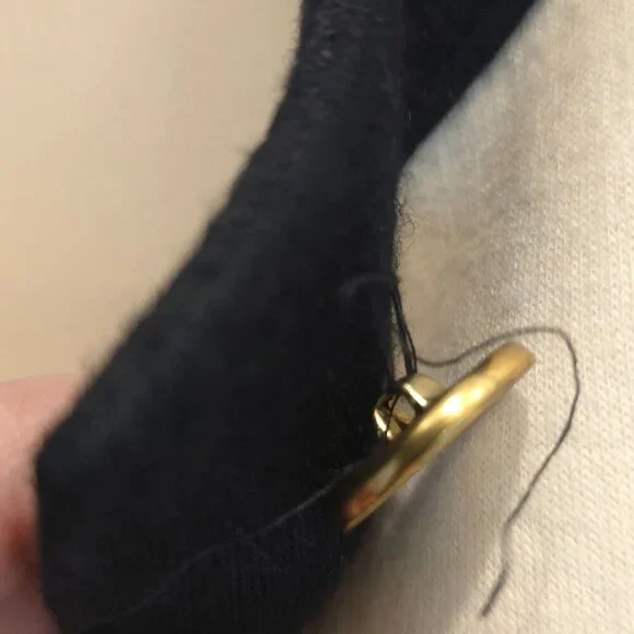 Vintage Bleyle Cream & Black Cardigan Sweater 100% Pure Wool Women's - Picture 9 of 13